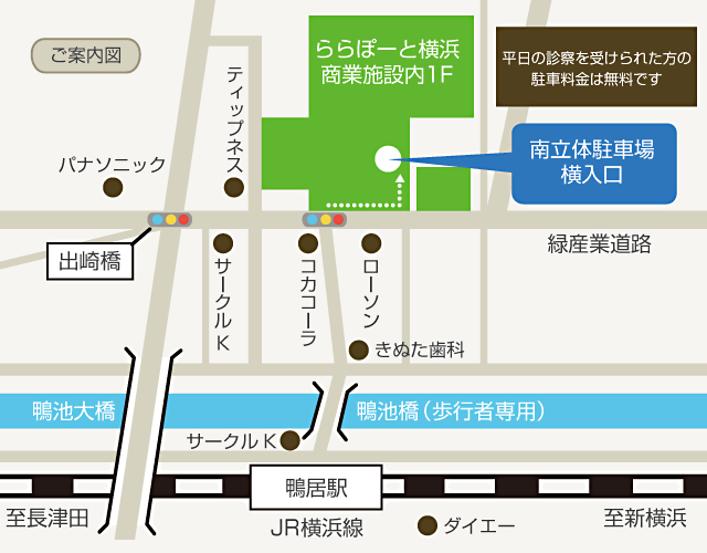 ららぽーと横浜地図